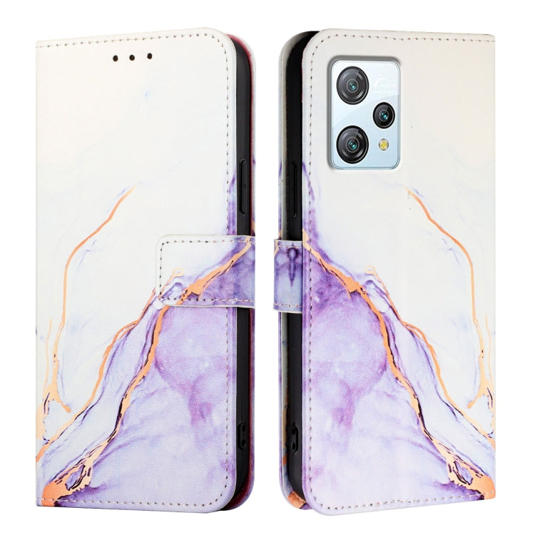 For Blackview A53 PT003 Marble Pattern Flip Leather Phone Case