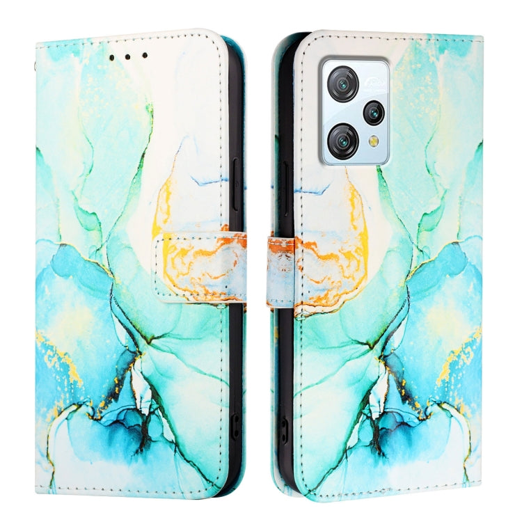 For Blackview A53 PT003 Marble Pattern Flip Leather Phone Case