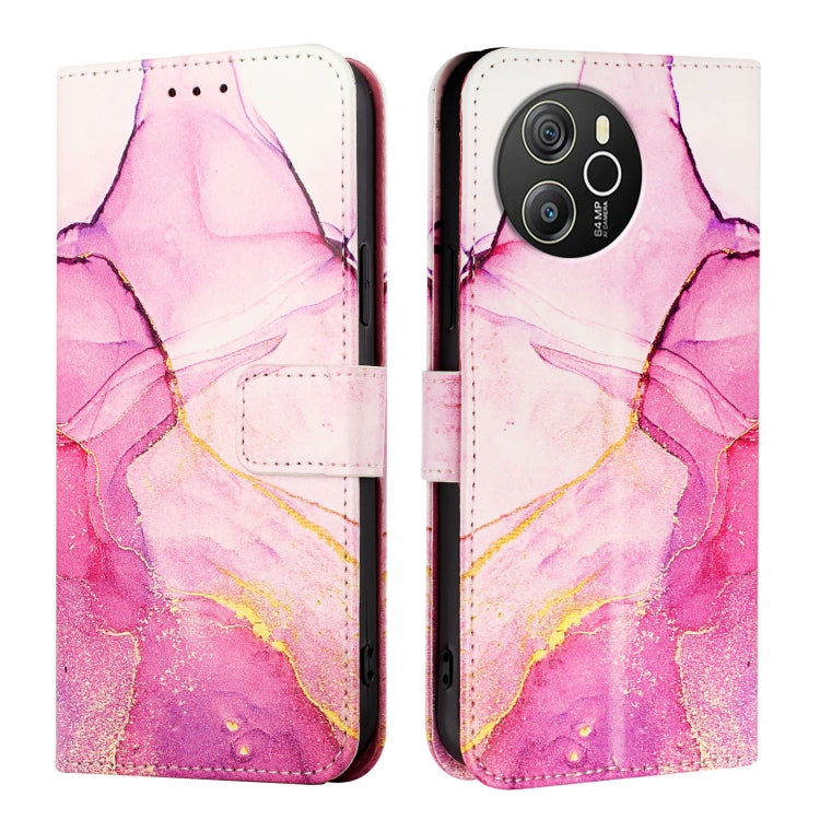 For Blackview Shark 8 PT003 Marble Pattern Flip Leather Phone Case