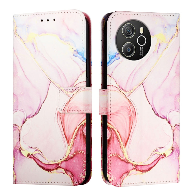 For Blackview Shark 8 PT003 Marble Pattern Flip Leather Phone Case