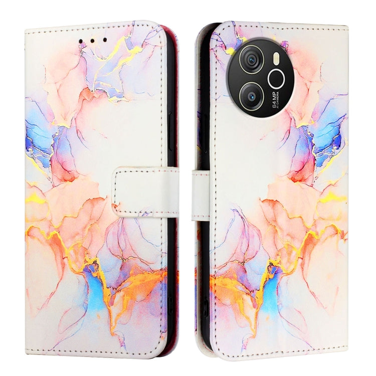 For Blackview Shark 8 PT003 Marble Pattern Flip Leather Phone Case