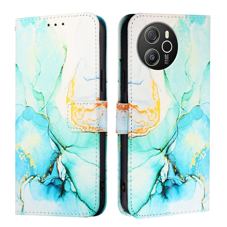 For Blackview Shark 8 PT003 Marble Pattern Flip Leather Phone Case