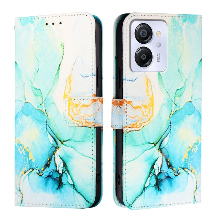 For Blackview Color 8 PT003 Marble Pattern Flip Leather Phone Case