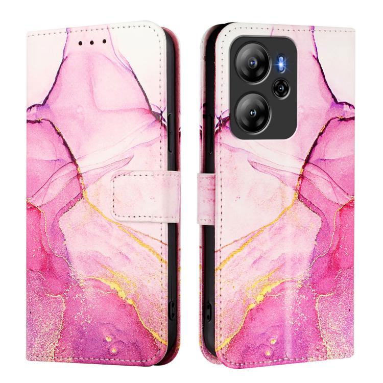 For Blackview Oscal Tiger 13 PT003 Marble Pattern Flip Leather Phone Case