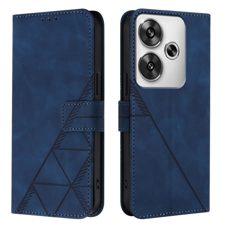 For Xiaomi Poco F6 Crossbody 3D Embossed Flip Leather Phone Case