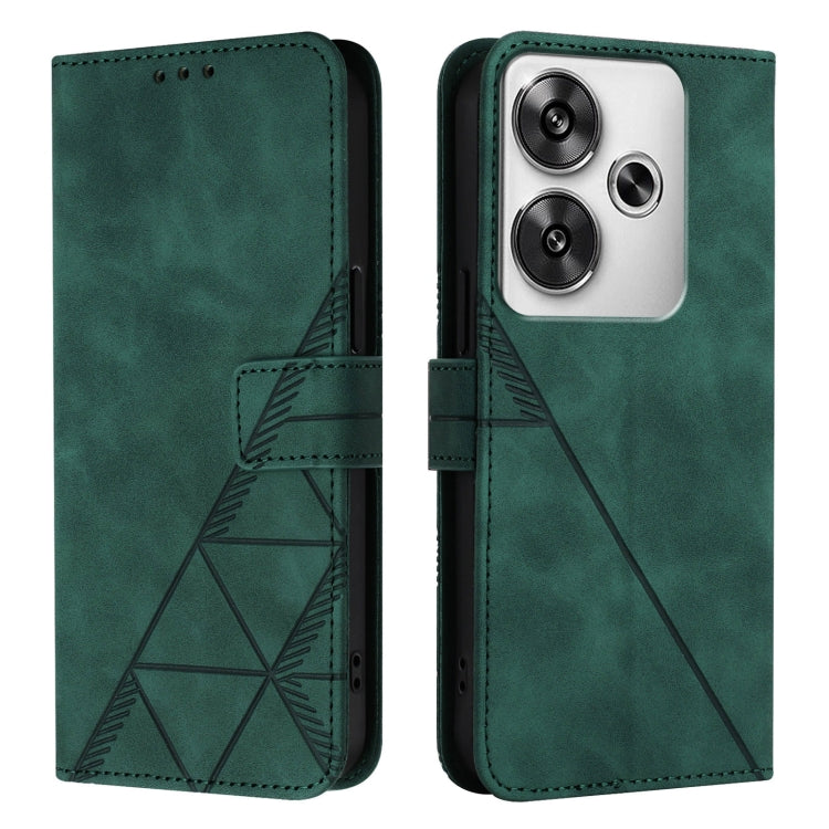 For Xiaomi Poco F6 Crossbody 3D Embossed Flip Leather Phone Case