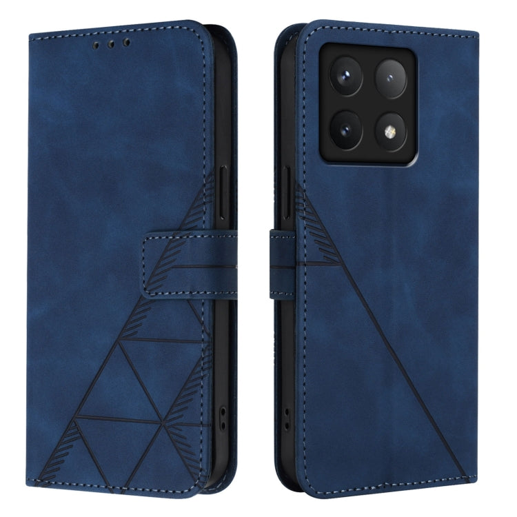 For Xiaomi 14T Crossbody 3D Embossed Flip Leather Phone Case