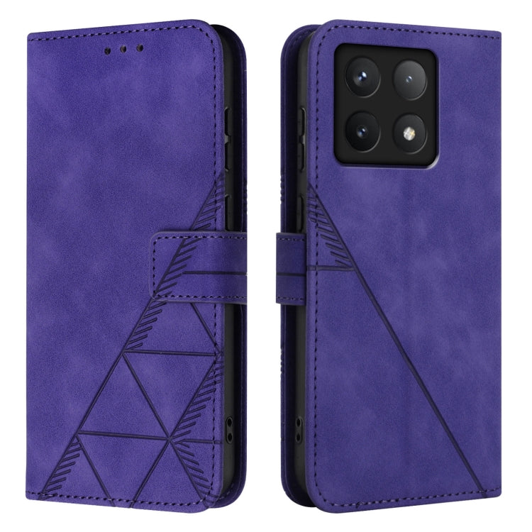 For Xiaomi 14T Pro Crossbody 3D Embossed Flip Leather Phone Case