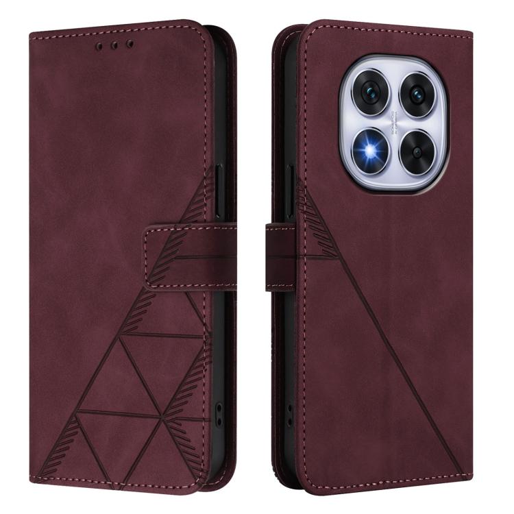 For Xiaomi Poco X7 Crossbody 3D Embossed Flip Leather Phone Case