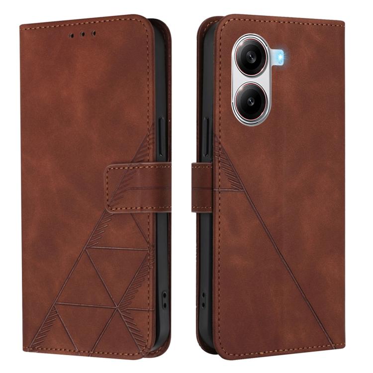 For Xiaomi Poco X7 Pro Crossbody 3D Embossed Flip Leather Phone Case
