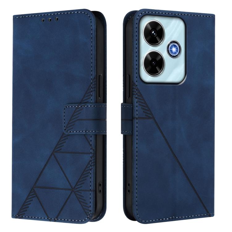 For Xiaomi Poco M6 4G / M6 Plus Crossbody 3D Embossed Flip Leather Phone Case