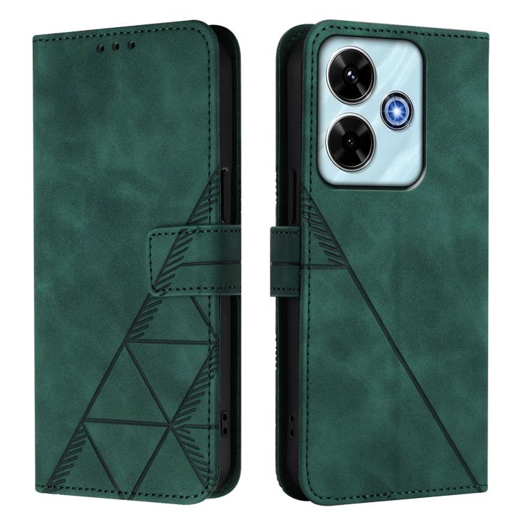 For Xiaomi Poco M6 4G / M6 Plus Crossbody 3D Embossed Flip Leather Phone Case