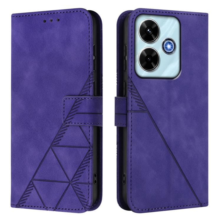For Xiaomi Poco M6 4G / M6 Plus Crossbody 3D Embossed Flip Leather Phone Case