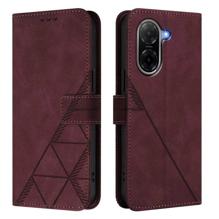 For Xiaomi Poco C71 4G Crossbody 3D Embossed Flip Leather Phone Case