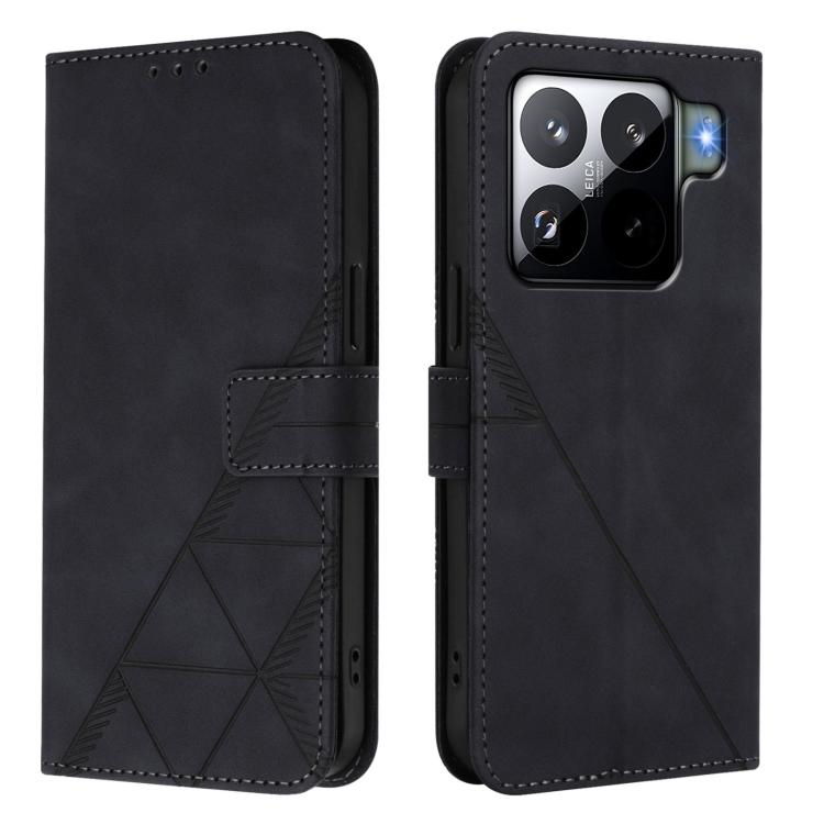For Xiaomi 15S Pro Crossbody 3D Embossed Flip Leather Phone Case