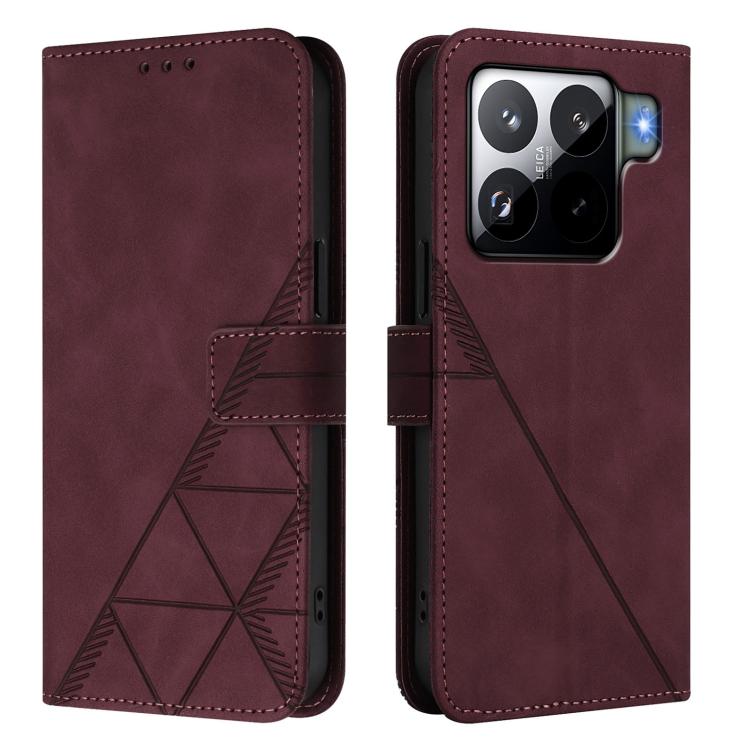For Xiaomi 15S Pro Crossbody 3D Embossed Flip Leather Phone Case