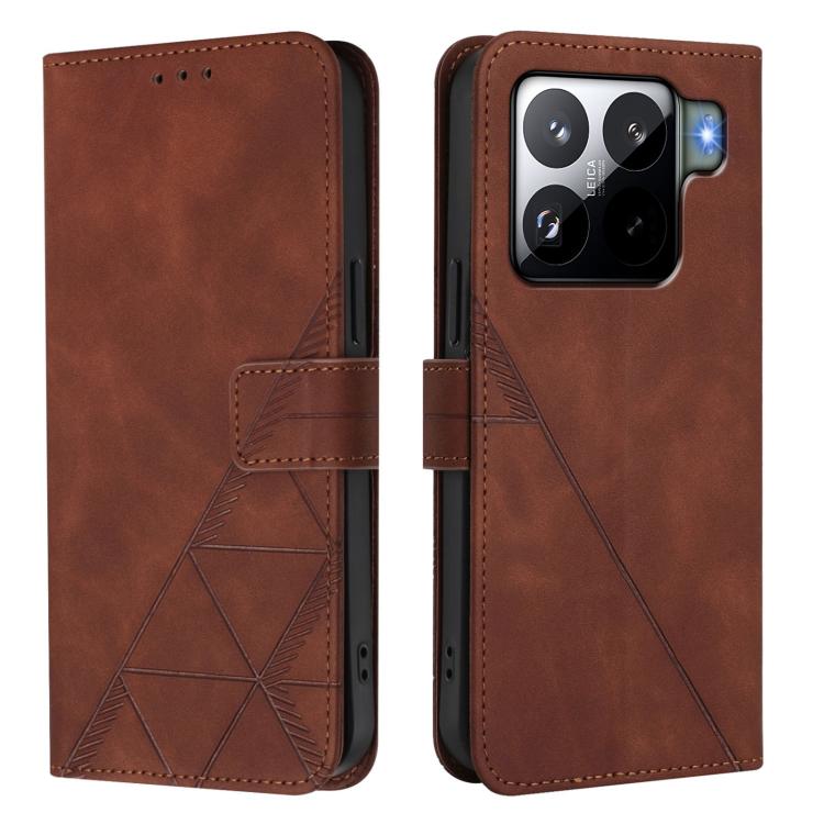 For Xiaomi 15S Pro Crossbody 3D Embossed Flip Leather Phone Case