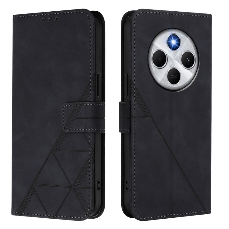 For Xiaomi Poco M7 5G / C75 4G Crossbody 3D Embossed Flip Leather Phone Case