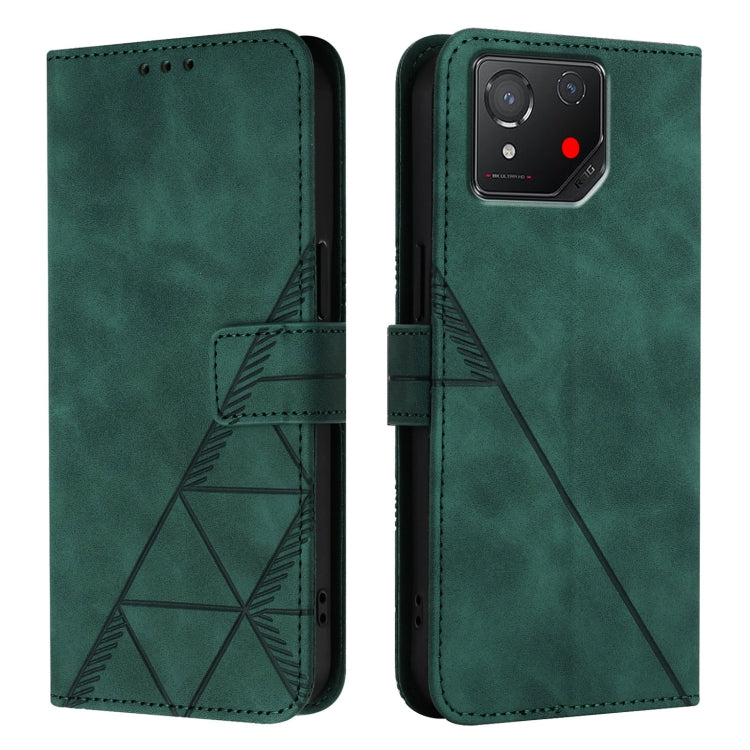 For Asus ROG Phone 8 Crossbody 3D Embossed Flip Leather Phone Case