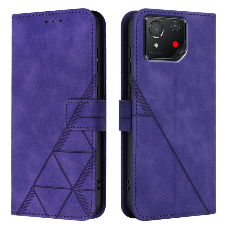 For Asus ROG Phone 8 Crossbody 3D Embossed Flip Leather Phone Case