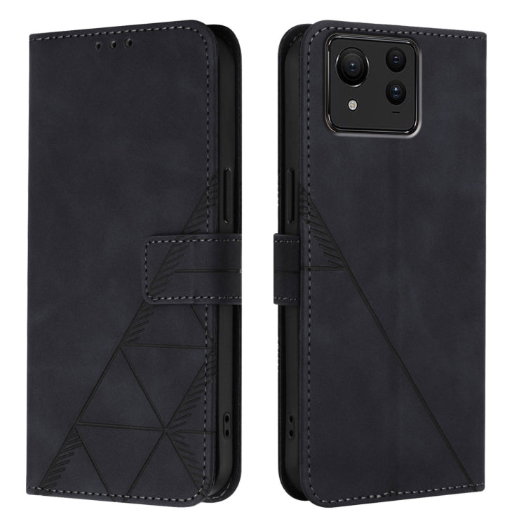 For Asus Zenfone 11 Ultra Crossbody 3D Embossed Flip Leather Phone Case