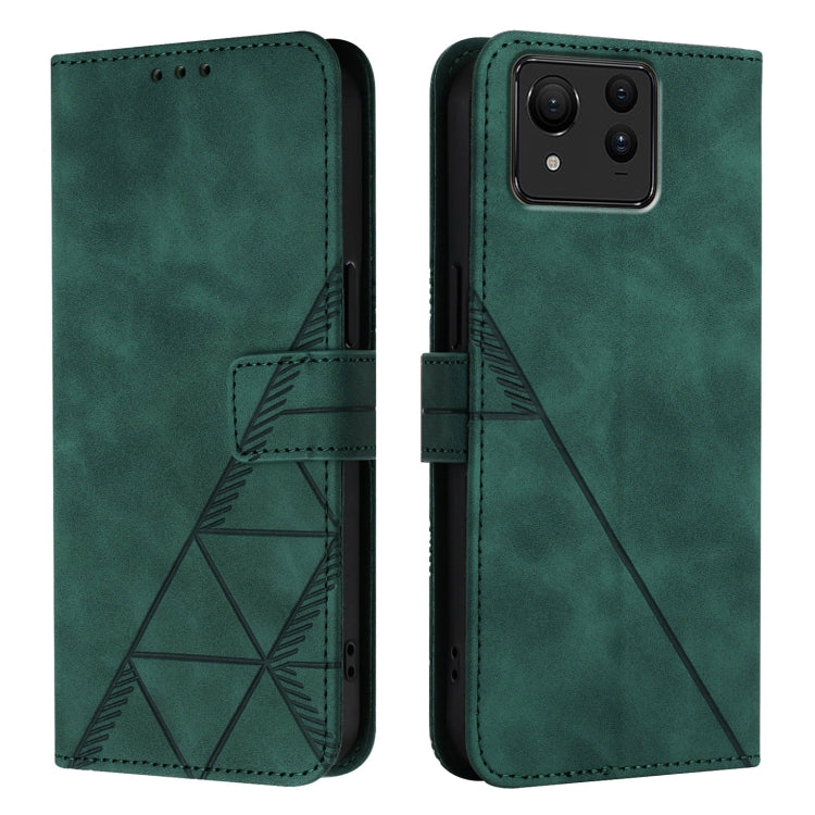 For Asus Zenfone 11 Ultra Crossbody 3D Embossed Flip Leather Phone Case