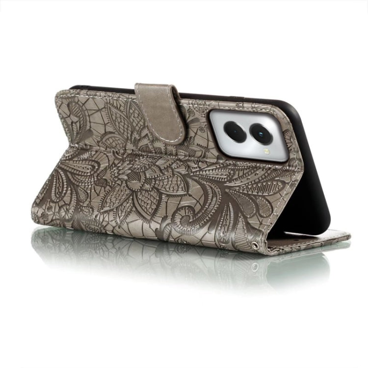 For Motorola Moto G Power 5G 2024 Lace Flower Embossing Flip Leather Phone Case