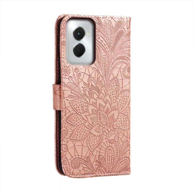 For Motorola Moto G Power 5G 2024 Lace Flower Embossing Flip Leather Phone Case