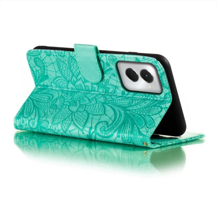 For Motorola Moto G Power 5G 2024 Lace Flower Embossing Flip Leather Phone Case