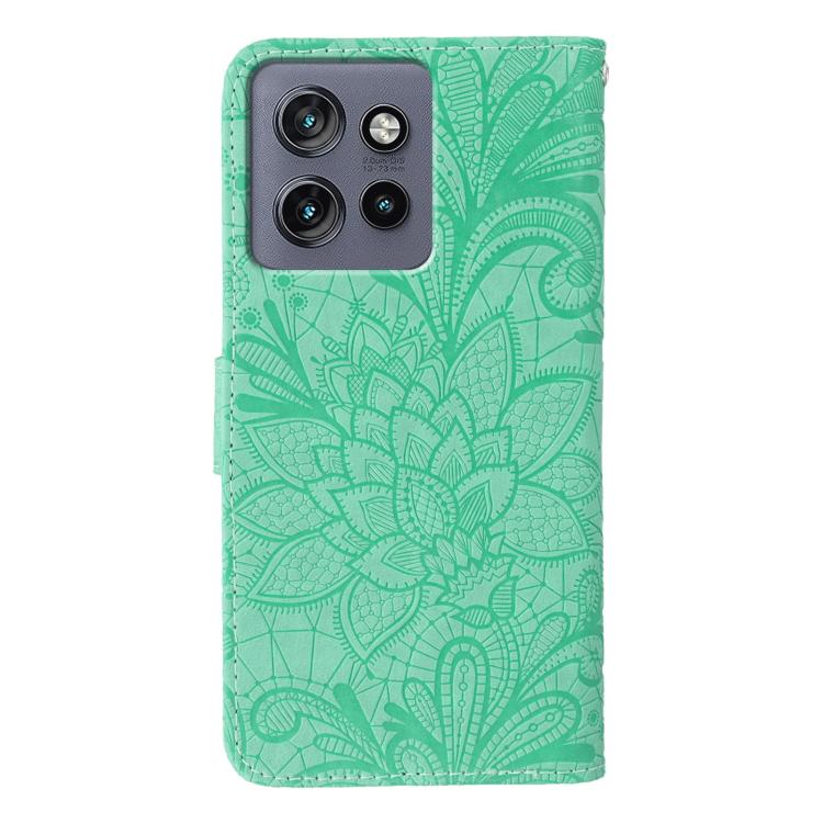 For Motorola Edge 50 Neo Lace Flower Embossing Flip Leather Phone Case