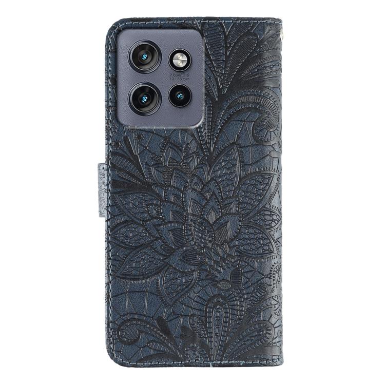 For Motorola Edge 50 Neo Lace Flower Embossing Flip Leather Phone Case