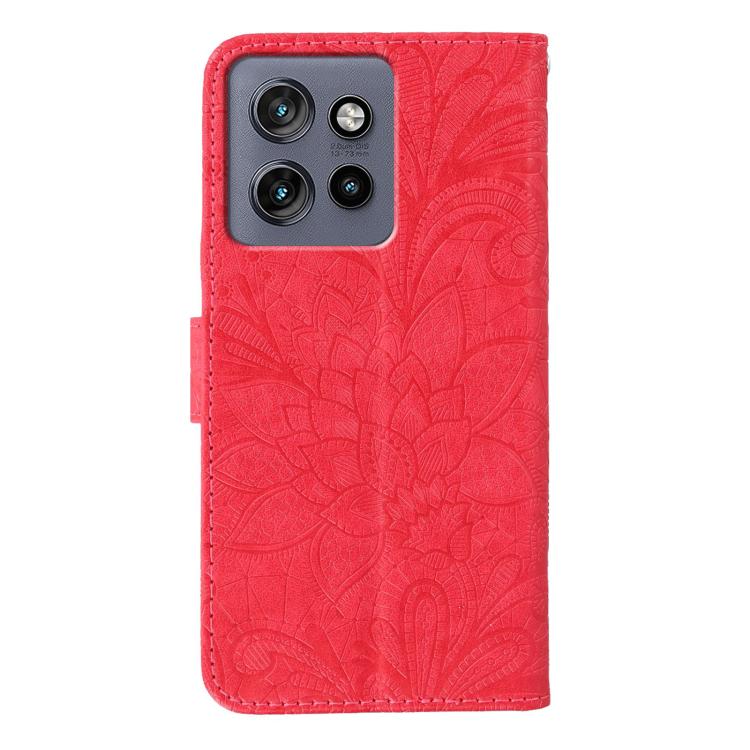 For Motorola Edge 50 Neo Lace Flower Embossing Flip Leather Phone Case