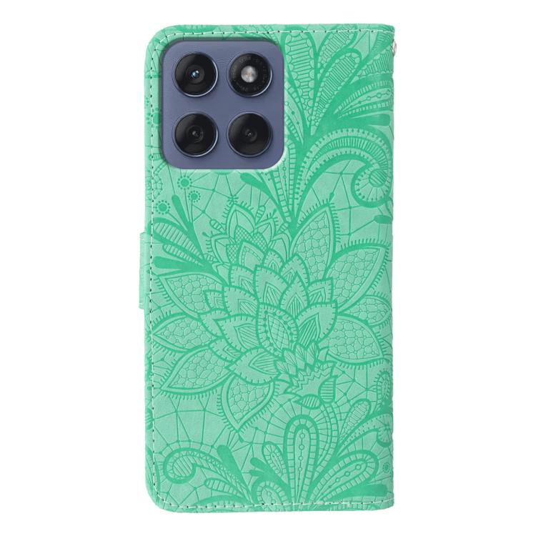 For Motorola Edge 60 Fusion 5G Lace Flower Embossing Flip Leather Phone Case