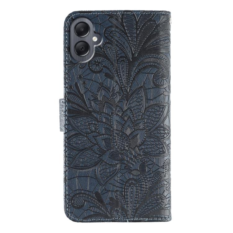 For Samsung Galaxy A05 Lace Flower Embossing Flip Leather Phone Case