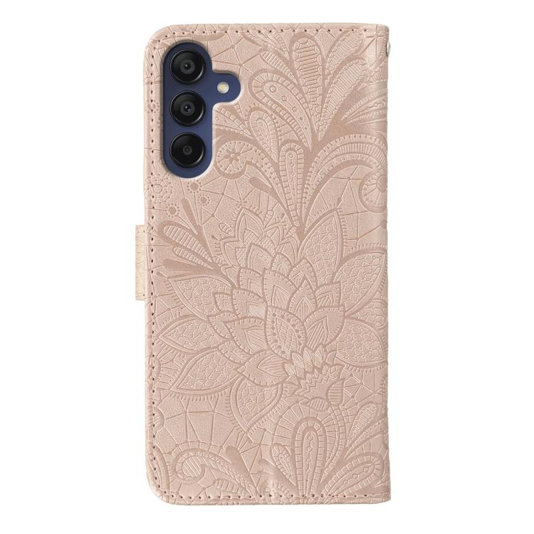 For Samsung Galaxy A36 5G Lace Flower Embossing Flip Leather Phone Case