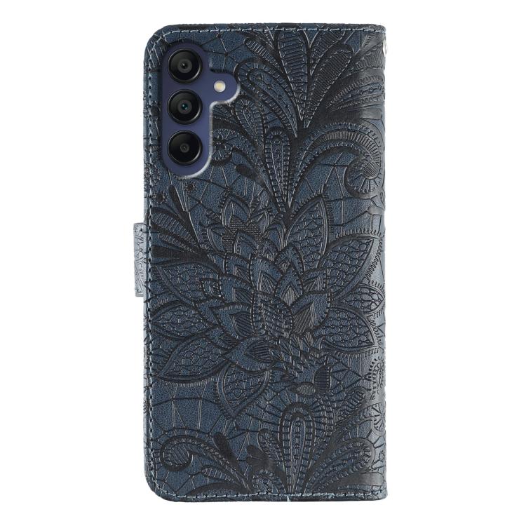 For Samsung Galaxy A36 5G Lace Flower Embossing Flip Leather Phone Case