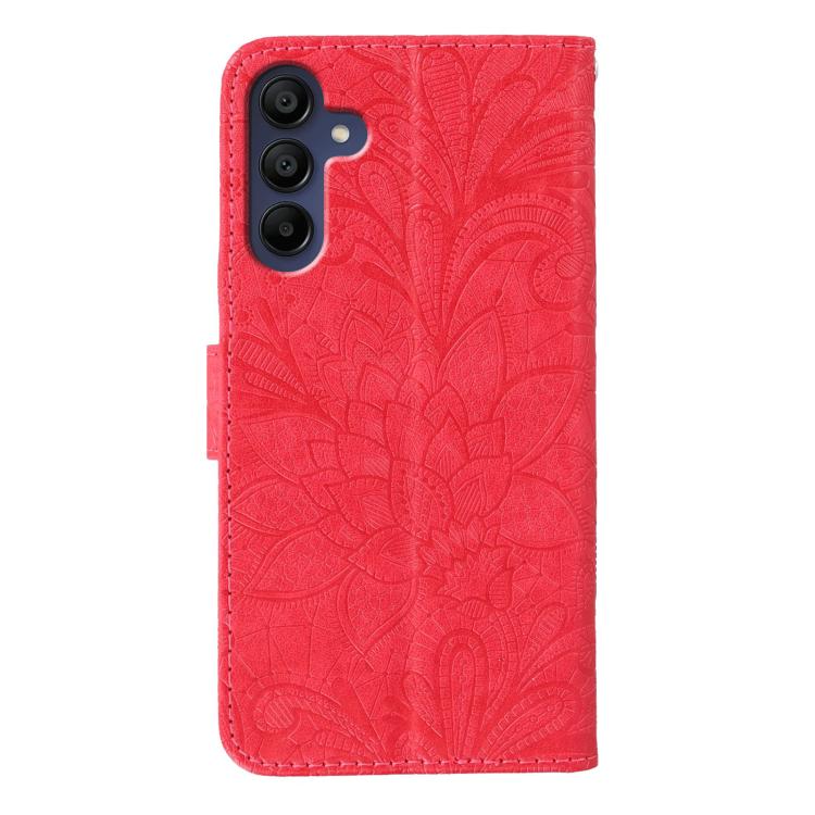 For Samsung Galaxy A36 5G Lace Flower Embossing Flip Leather Phone Case