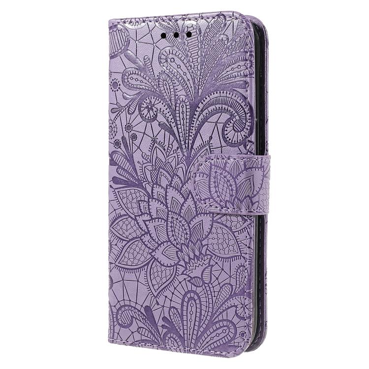 For Samsung Galaxy S25+ 5G / S24+ 5G Lace Flower Embossing Flip Leather Phone Case