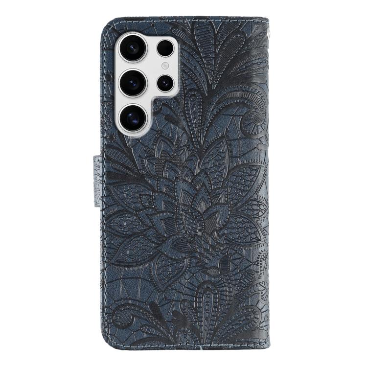 For Samsung Galaxy S24 Ultra 5G Lace Flower Embossing Flip Leather Phone Case