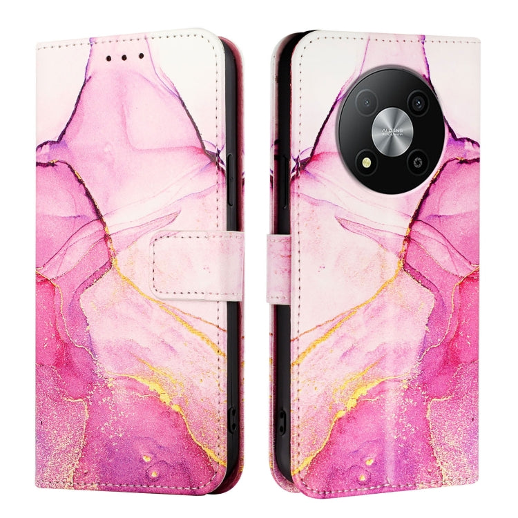 For ZTE Blade A73 5G PT003 Marble Pattern Flip Leather Phone Case