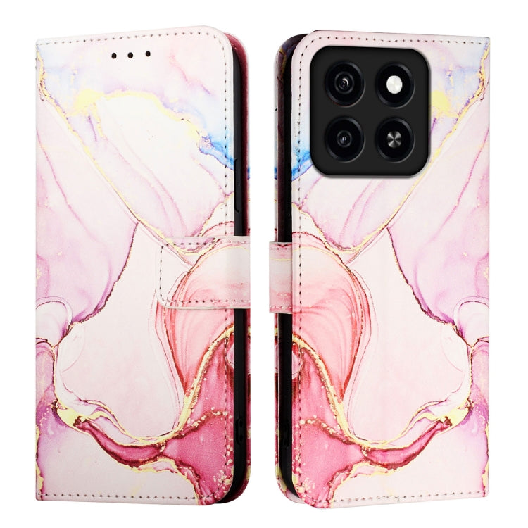 For ZTE Blade A35 / A55 PT003 Marble Pattern Flip Leather Phone Case