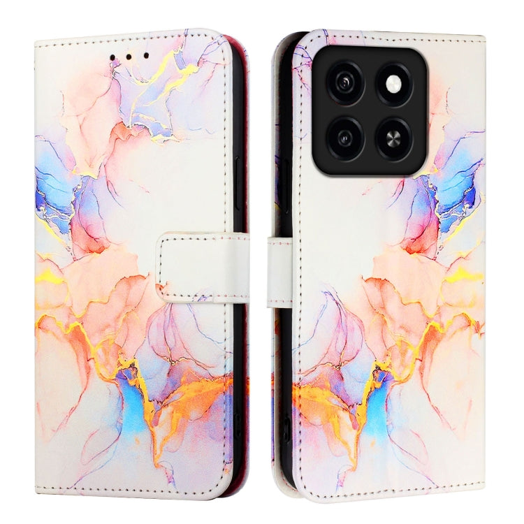 For ZTE Blade A35 / A55 PT003 Marble Pattern Flip Leather Phone Case