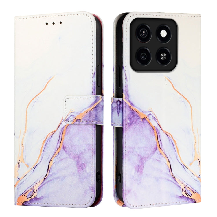 For ZTE Blade A35 / A55 PT003 Marble Pattern Flip Leather Phone Case