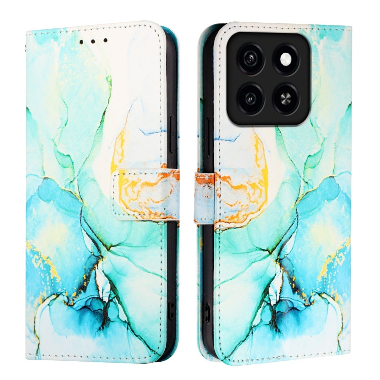 For ZTE Blade A35 / A55 PT003 Marble Pattern Flip Leather Phone Case