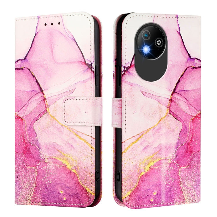For ZTE Blade A35 Lite / A35 Core PT003 Marble Pattern Flip Leather Phone Case