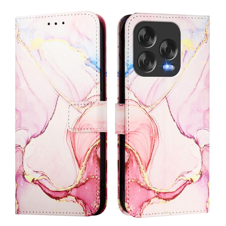 For ZTE Blade V70 Design PT003 Marble Pattern Flip Leather Phone Case