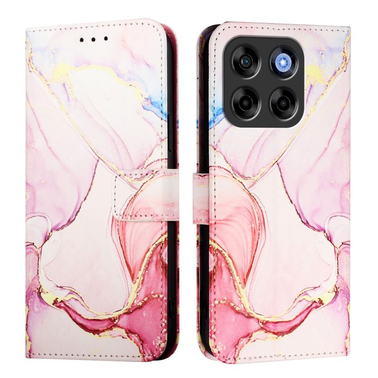 For ZTE Blade V70 Vita / nubia V70 Design PT003 Marble Pattern Flip Leather Phone Case