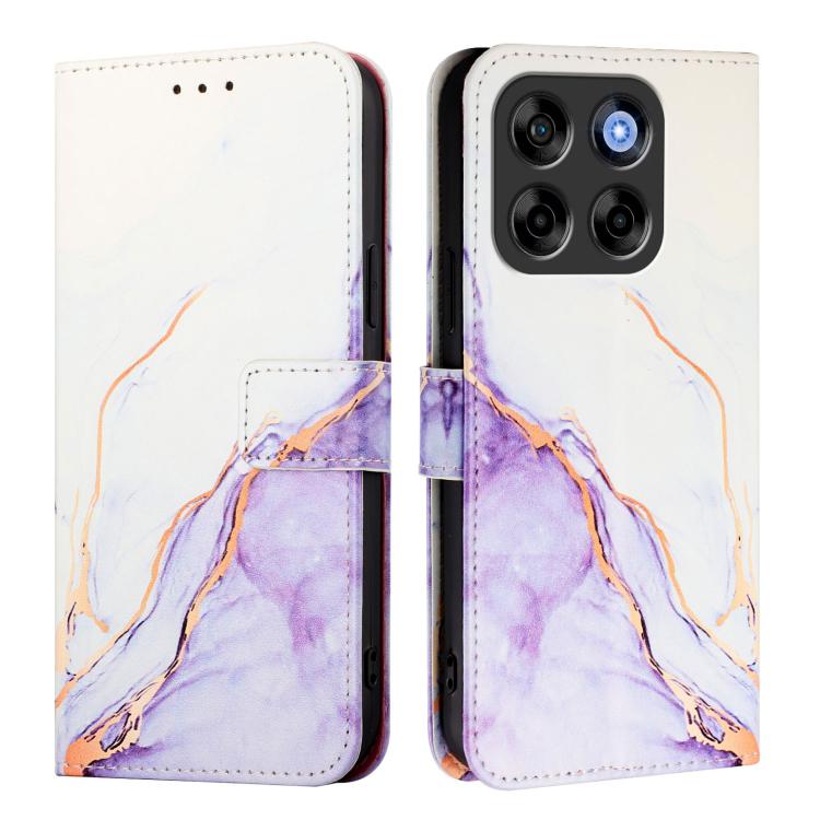 For ZTE Blade V70 Vita / nubia V70 Design PT003 Marble Pattern Flip Leather Phone Case