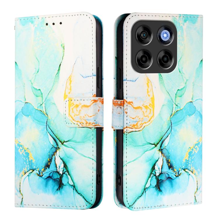 For ZTE Blade V70 Vita / nubia V70 Design PT003 Marble Pattern Flip Leather Phone Case