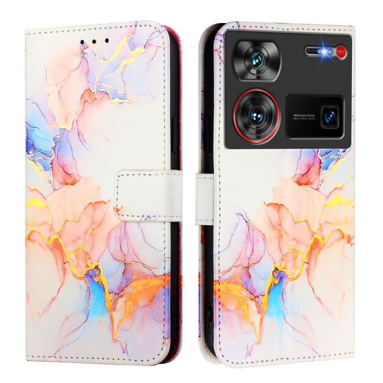 For ZTE nubia Z60 Ultra PT003 Marble Pattern Flip Leather Phone Case